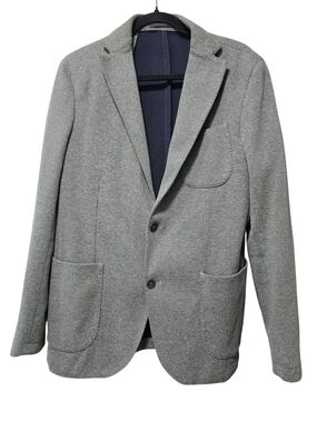 Gutteridge Men's Grey Casual Wool Blazer - Classic Tailored Style - Size 50